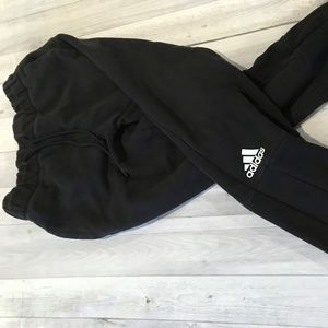 Men's Small Adidas tapered leg w/ zipper joggers